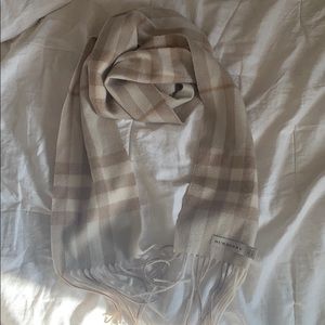 Burberry cashmere check scarf. Like New